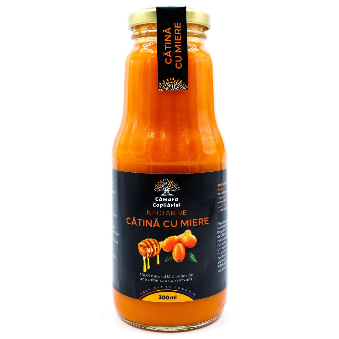 Sea buckthorn & honey syrup 300ml  - De Mana