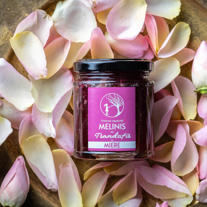 Damask Rose in Acacia Honey 230g