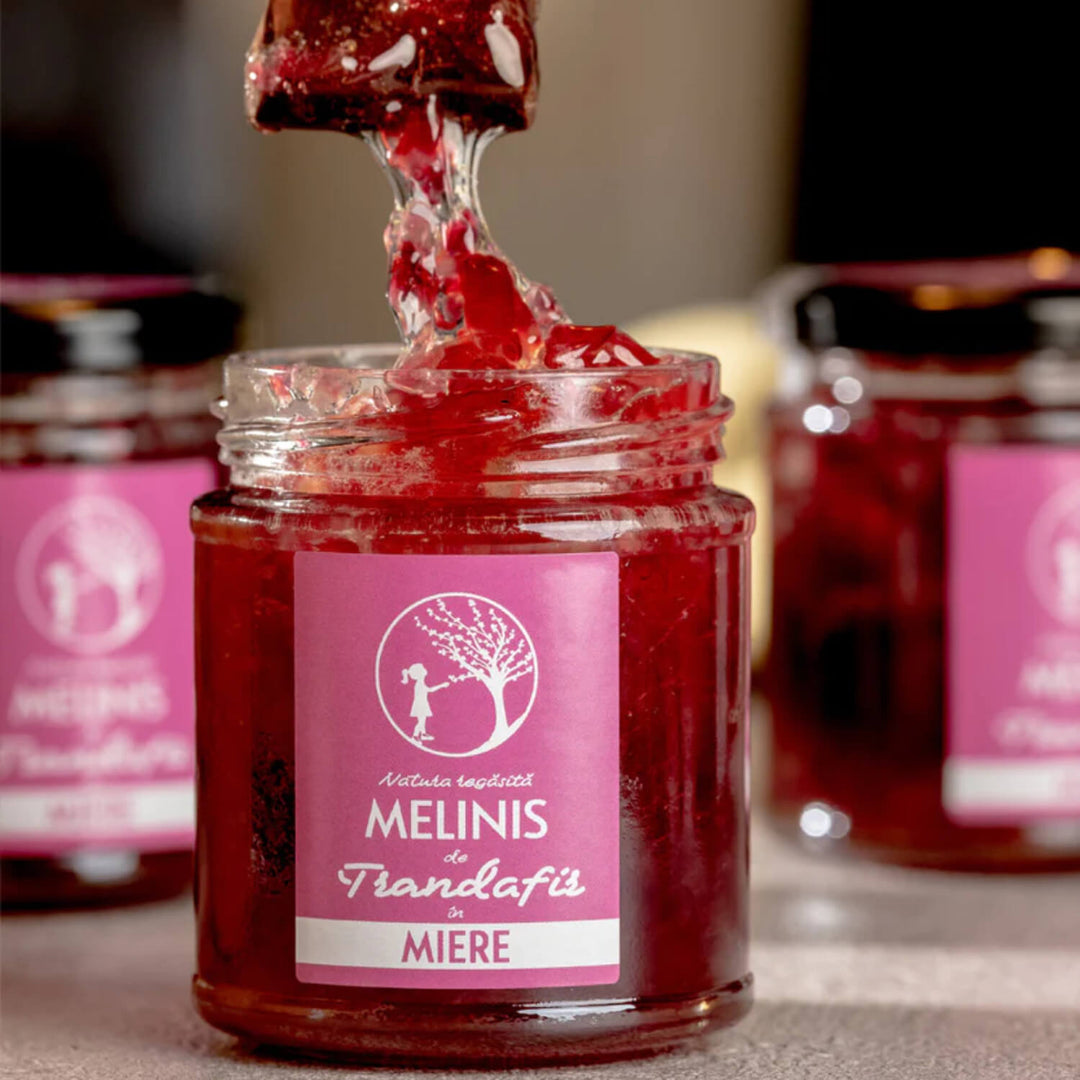 Damask Rose in Acacia Honey 230g