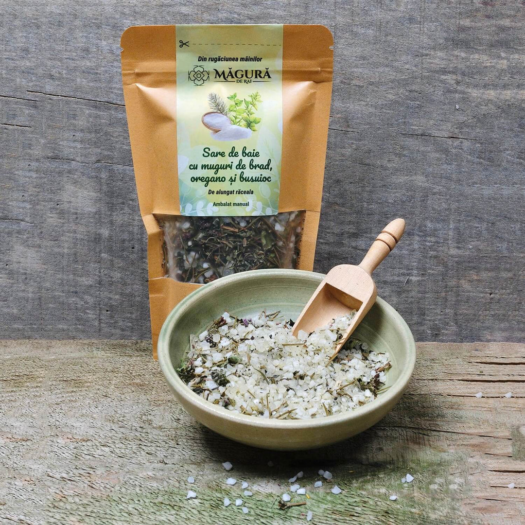 Bath Salts with Fir Tip, Oregano & Basil 250g