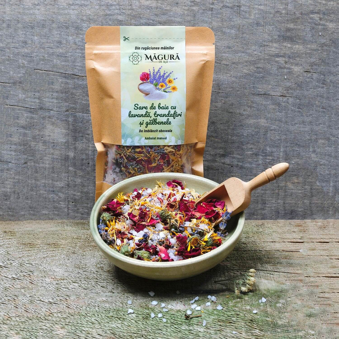 Bath Salts with Lavender, Rose & Marigold 250g