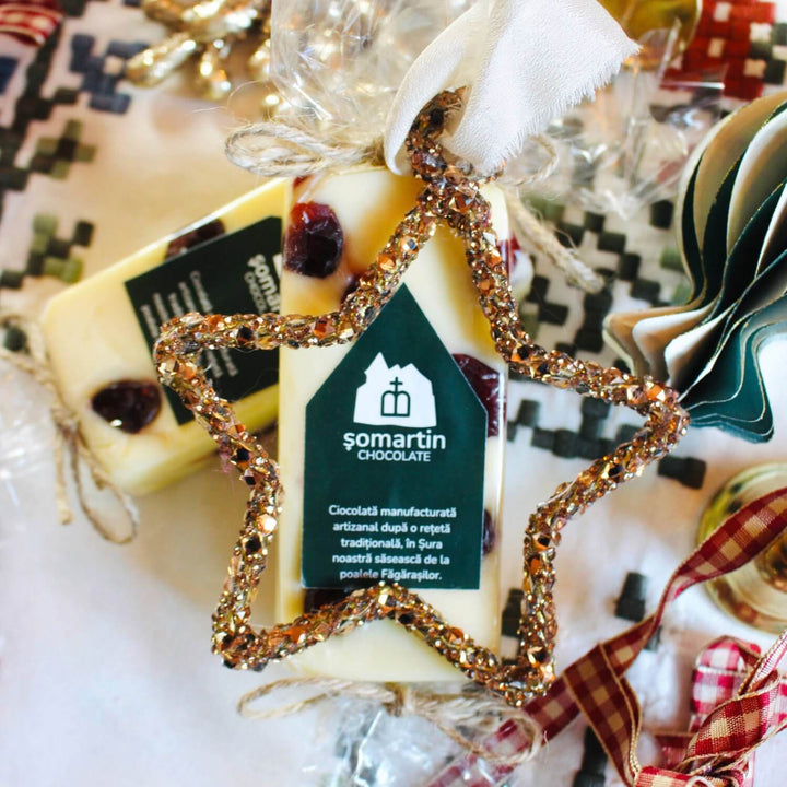 Homemade White Chocolate with Cranberries 100g