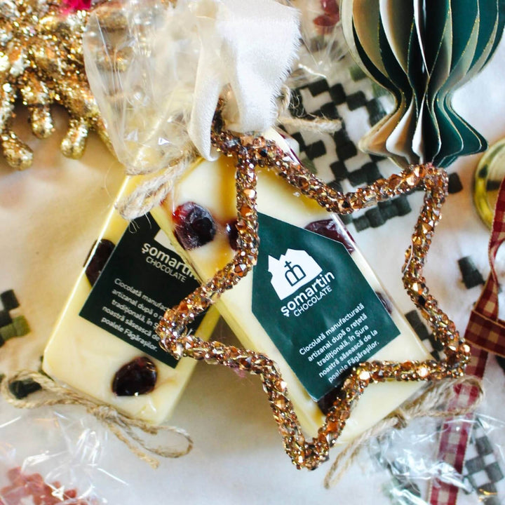 Homemade White Chocolate with Cranberries 100g