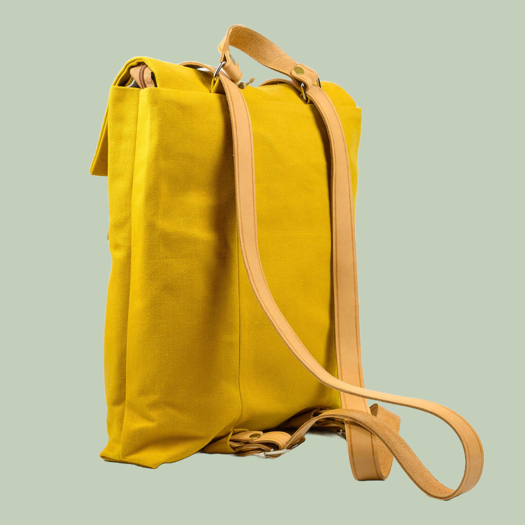 Canvas Leather Backpack