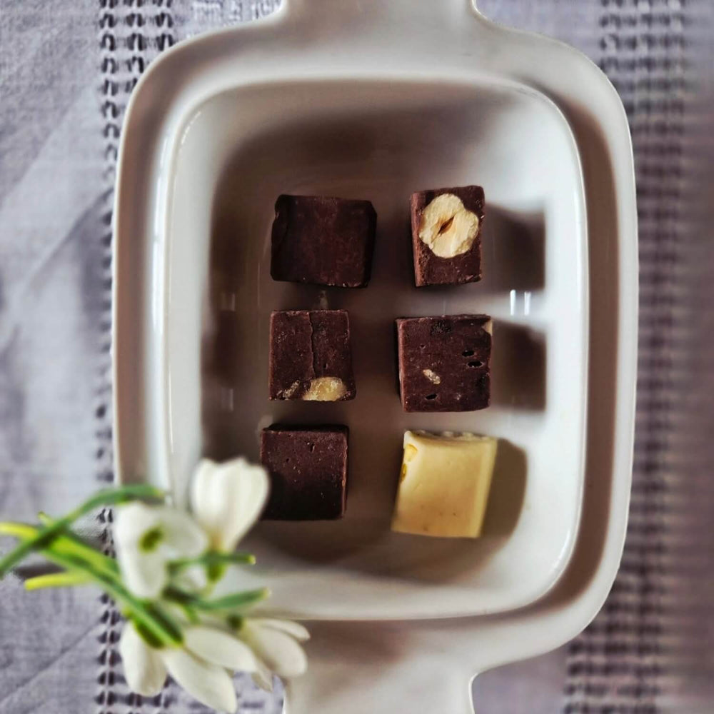 Homemade Chocolate with Hazelnuts